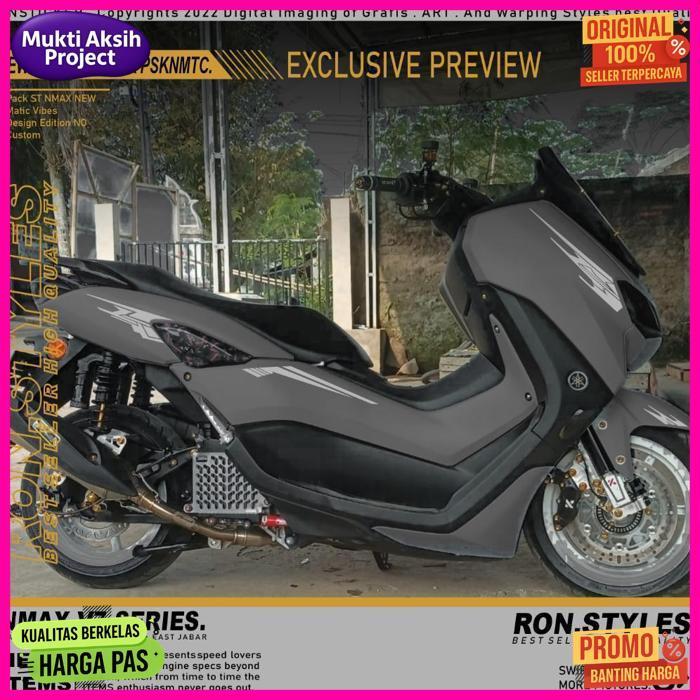 New V7 Cutting Sticker Striping Nmax New 2021-2023 Simple Style Copy Transparan Striping Variasi Nma