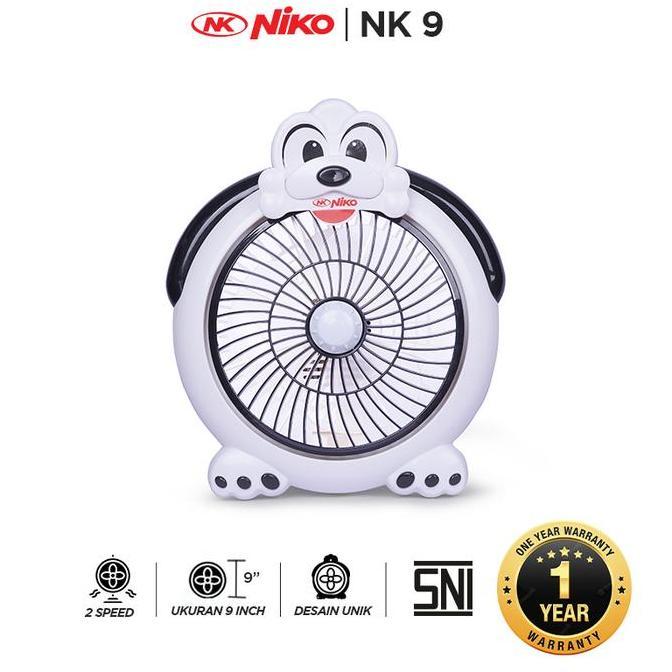 Kipas Angin Meja NIKO 9 Inch - Hitam