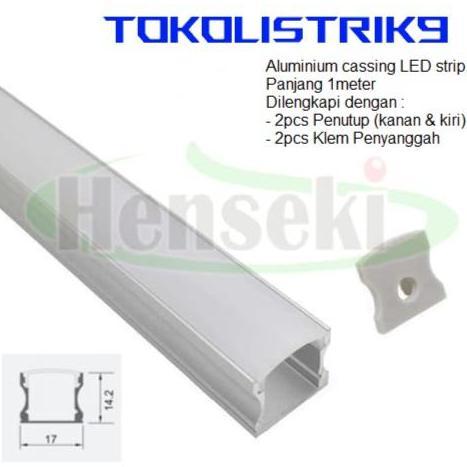 Housing LED Strip Aluminium/Casing LED Strip Aluminium Model U Kecil