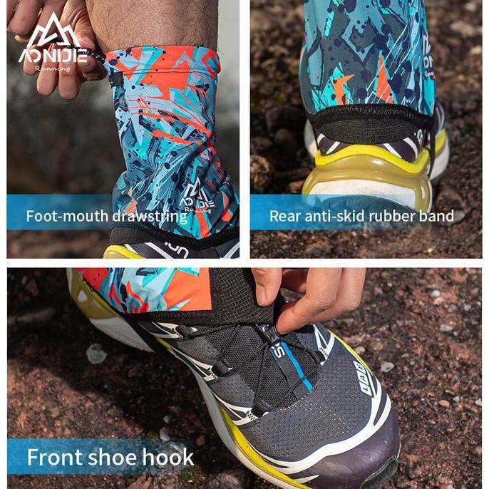 Aonijie Gaiter E4417 - Pelindung Kaki Sepatu - Trail Running - GREEN
