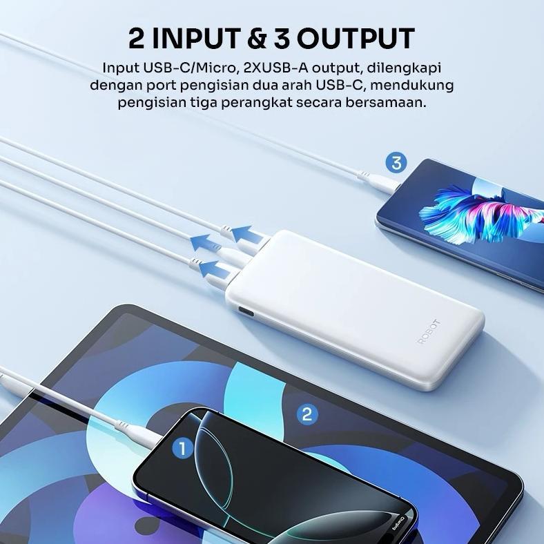 Robot RT180S RT12 Powerbank 10000mAh Original Powerbank