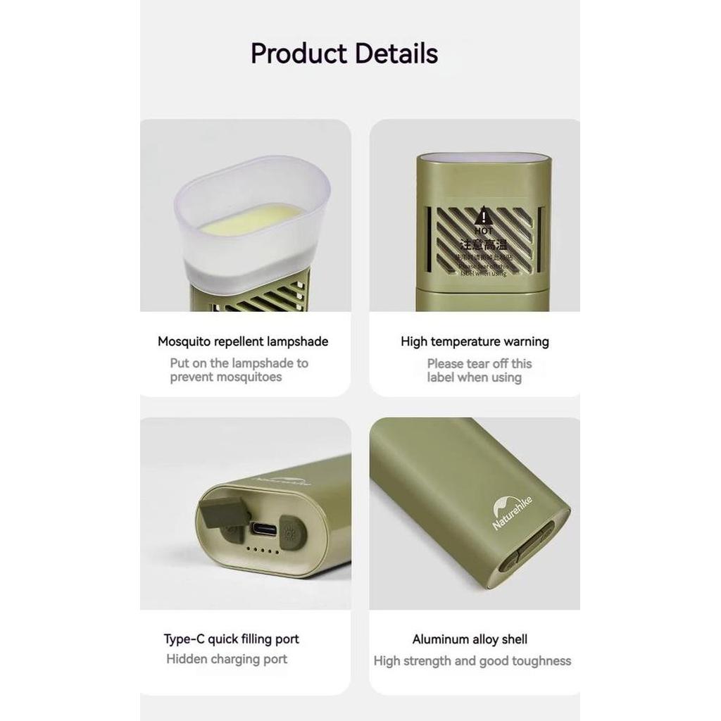 Lampu Senter Lentera + Obat Nyamuk Tenda Camping Naturehike Cnh22Dq021