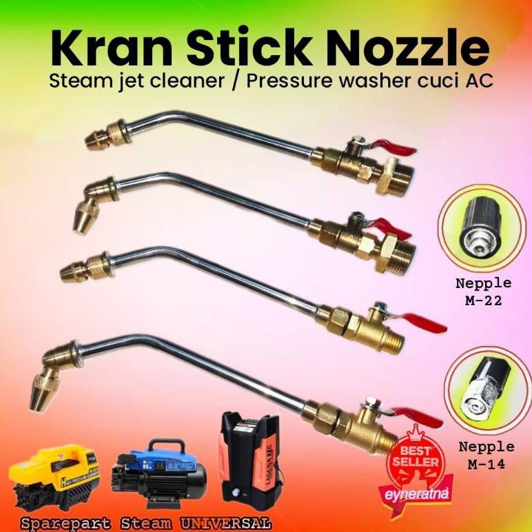 Nozzle keran stik semprotan steam jet cleaner pressure washer cuci AC mobil Nozzle jet cleaner