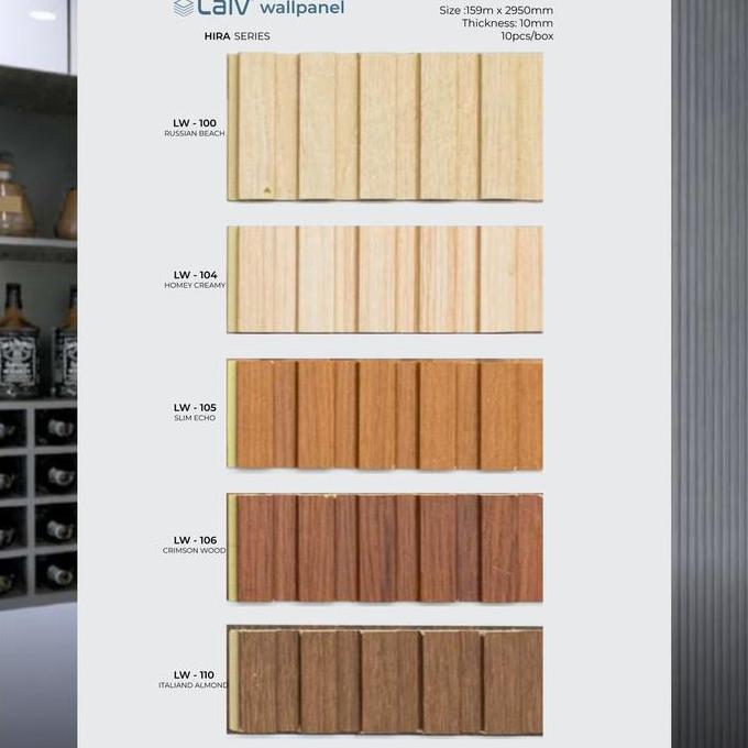 Laiv Katalog Wallpanel Hira Aidca & Saka Series Wpc Wood Panel Kisi Kisi Panel Pvc Wall Panel Kayu K