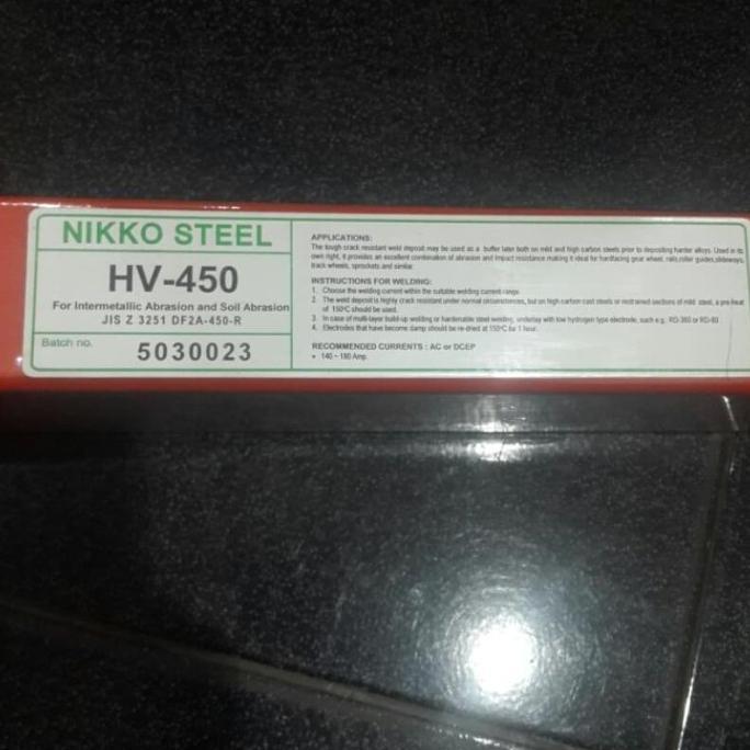 Promo Kawat Las Nikko Steel Hv 450 3.2 Mm X 400 Mm 5Kg Cod