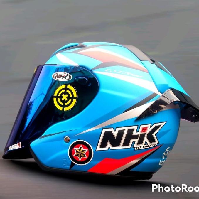 KACA /VISOR HELM NHK R6, NHK R1 MAX, NHK R1 ELITE, FLAT VISOR IRADIUM Helmet
