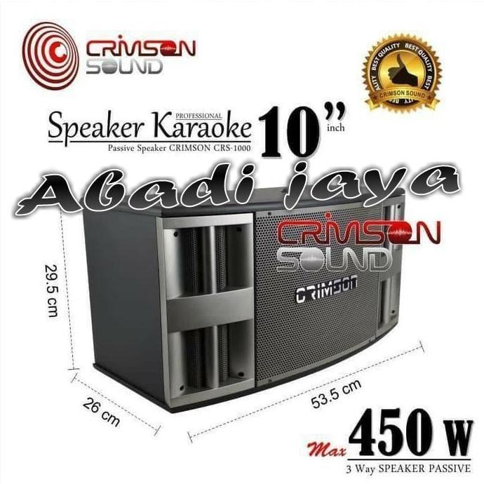 For Sale Speaker Pasif Crimson Crs 1000 10 Inch Pasif 2 Pcs Crimson Crs1000