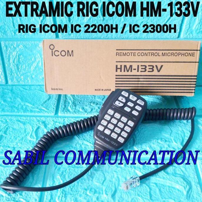 PTT MIC RADIO ICOM IC 2100 IC 2200H IC 2300H ICOM HM 133V HM133 HM133V ORIGINAL DAN TERPERCAYA