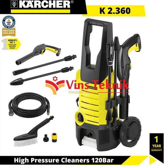 KARCHER K 2.360 KAP HIGH PRESSURE CLEANER JET CLEANER MESIN CUCI MOTOR MOBIL 120BAR K2.360 ORIGINAL 