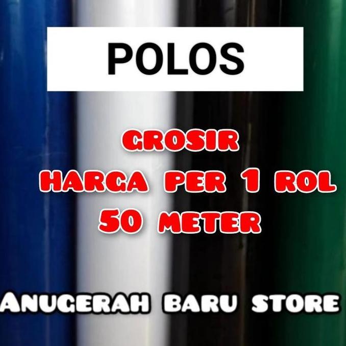Fiber pagar polos plastik penutup pagar per rol 50 meter