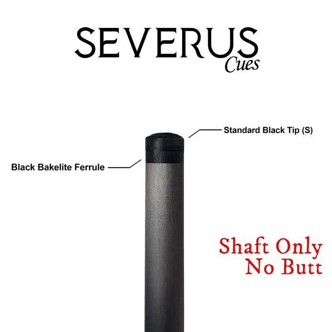 Black Carbon Shaft Severus Cues - Uniloc Murrey Predator Fury Billiard