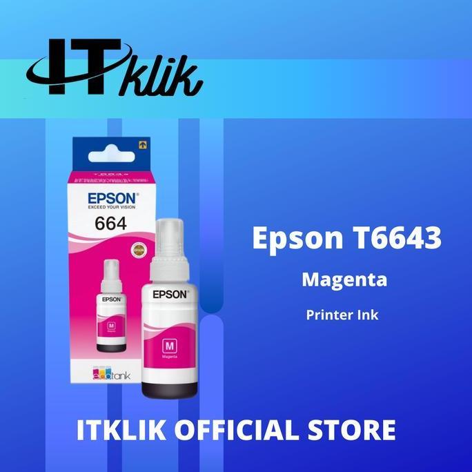 Tinta Epson 664 - Magenta TINTA  Tinta Printer L120/L210/L350