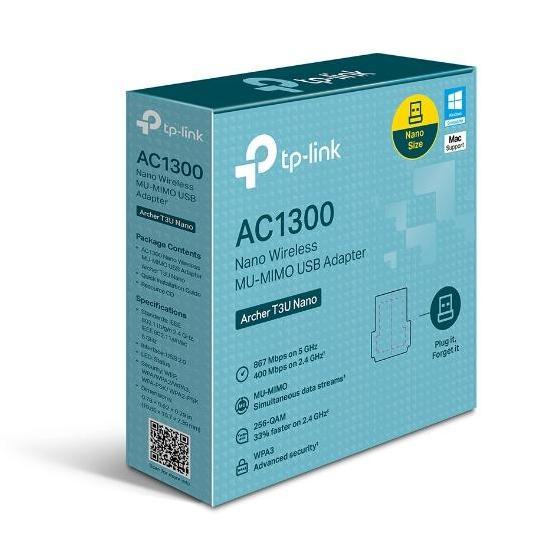 Tp-link Tplink Archer T3U Nano New AC1300 Nano Wireless Wifi