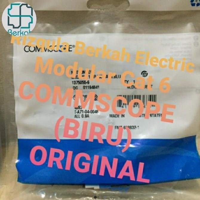 Modular commscope/ AMP Modular jack cat 6/CAT6 biru/ COMMSCOPE