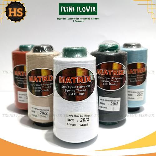 Paling Murah Benang Matrix 20/2 [ PER PCS ] Besar Benang Jahit benang spun 1 rol besar cones besar Y