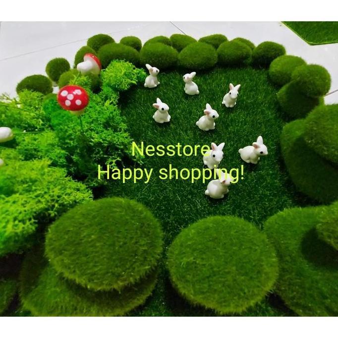 KELINCI MINIATUR MAKET MINIATUR RESIN KELINCI MINI HIASAN PASKAH