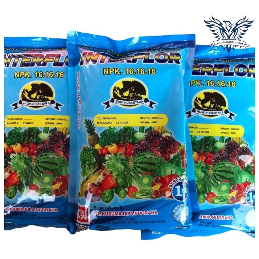Promo Cod Interflor 1Kg Pupuk Npk 16 16 16 Pupuk Untuk Pertumbuhan Tanaman ....