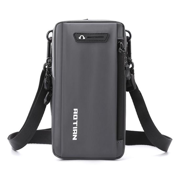 Tas selempang HP  multifungsi korea terbaru banyak slot Cowok kanvas distro N5N1 bandung dewasa kere