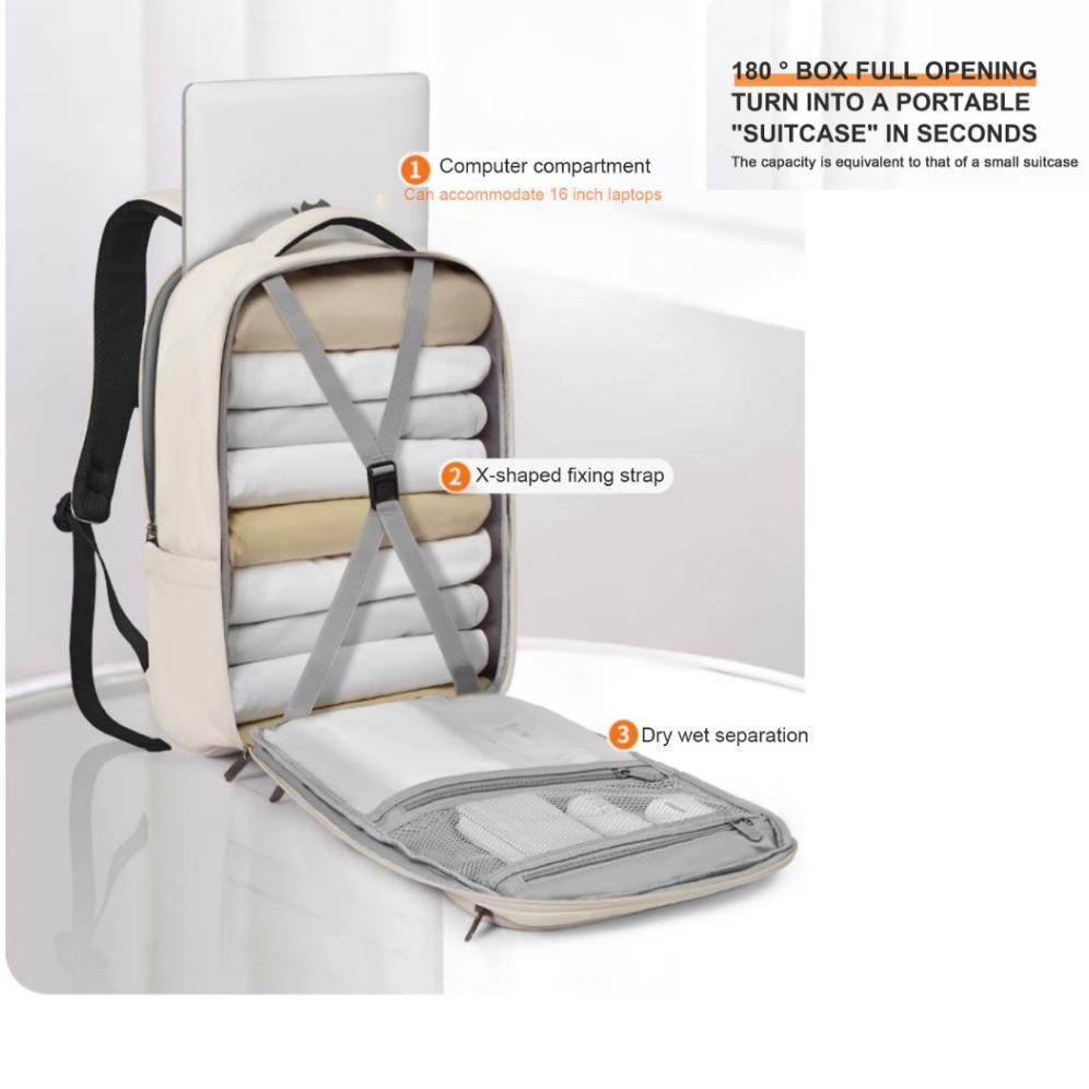 POLO FELIX - Tas Ransel Multifungsi Tas Laptop Tas Travel Tas Koper Tech Traveler