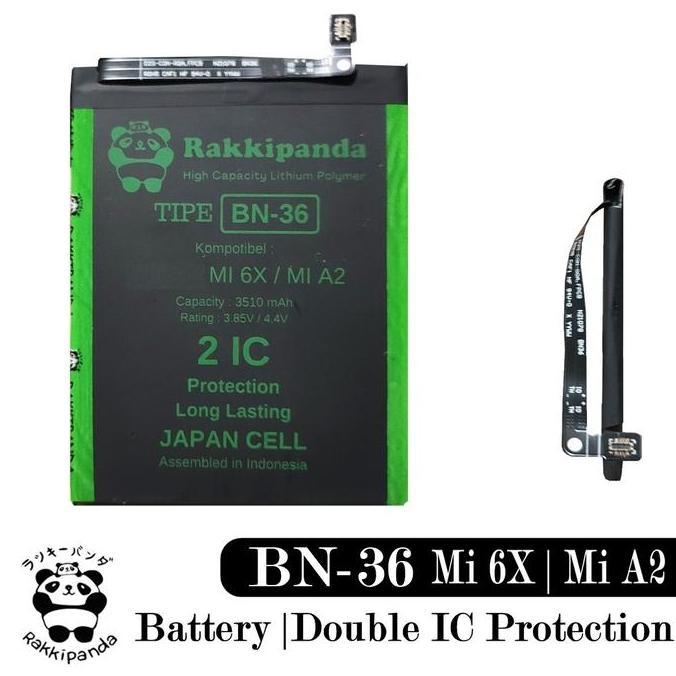 Baterai Mi 6X Mi6X Mi A2 MiA2 Androidone BN36 Double IC