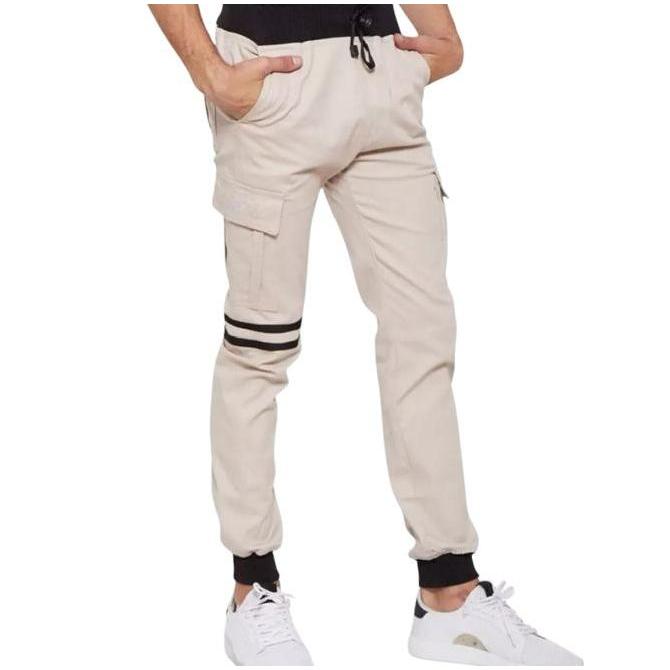 DB63>> Celana Joger Jogger Cargo Rip Panjang Pria Pinggang Karet Tali Kolor
