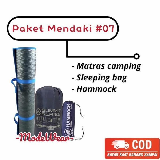 Paket Matras Sleeping Bag Hammock / Paket Lengkap Mendaki / Camping