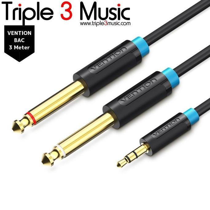 Vention BAC - 3M Kabel AUX jack 3.5 ke dual mono 6.5 mm