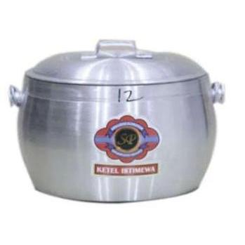 PERIUK NASI UK 12 SP MERAH ALUMUNIUM MUAT SAMPAI 1,5L / KETTLE UK 12, PANCI KASTROL PENANAK NASI PER