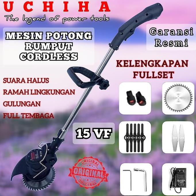 TERBARU Mesin potong rumput padi uchiha uciha brush cutter cordless import