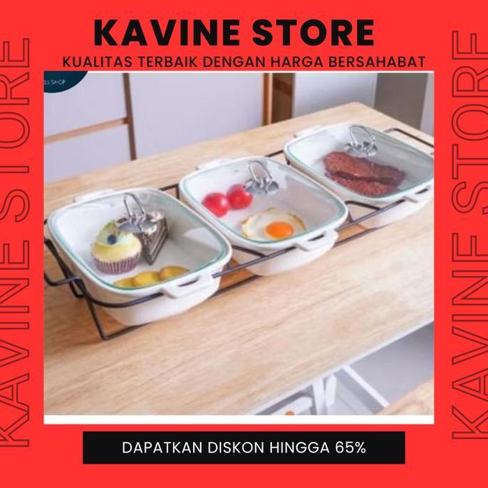 WADAH SAJI / TEMPAT LAUK /  TEMPAT PRASMANAN SET 3 APPETITE INFORMA