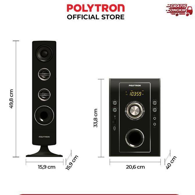 POLYTRON MULTIMEDIA SPEAKER PMA 9526 /B ORIGINAL DAN TERPERCAYA