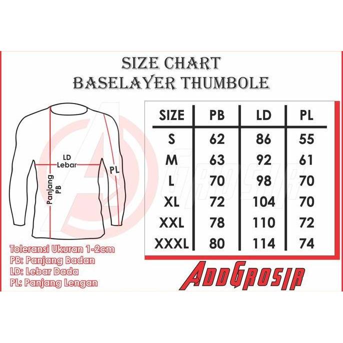 Baselayer / Manset Panjang Size XXL