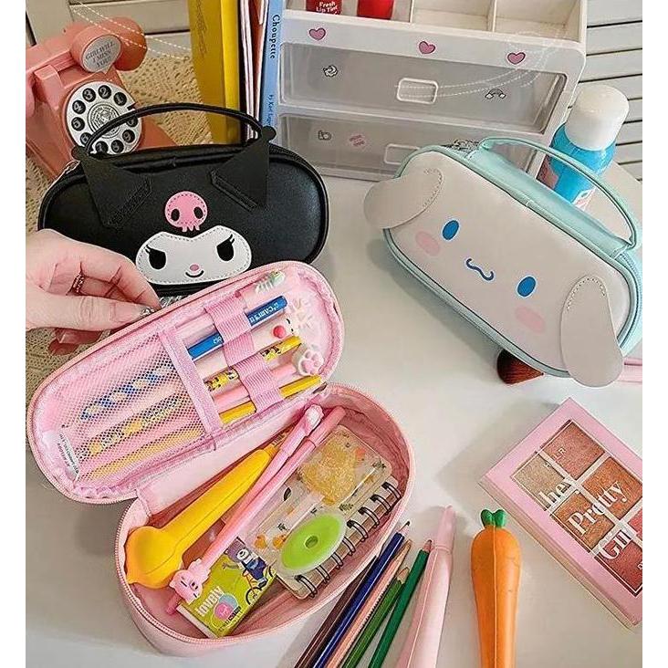 Tempat pen pensil sanrio cinnamoroll kuromi melody pencil case handle
