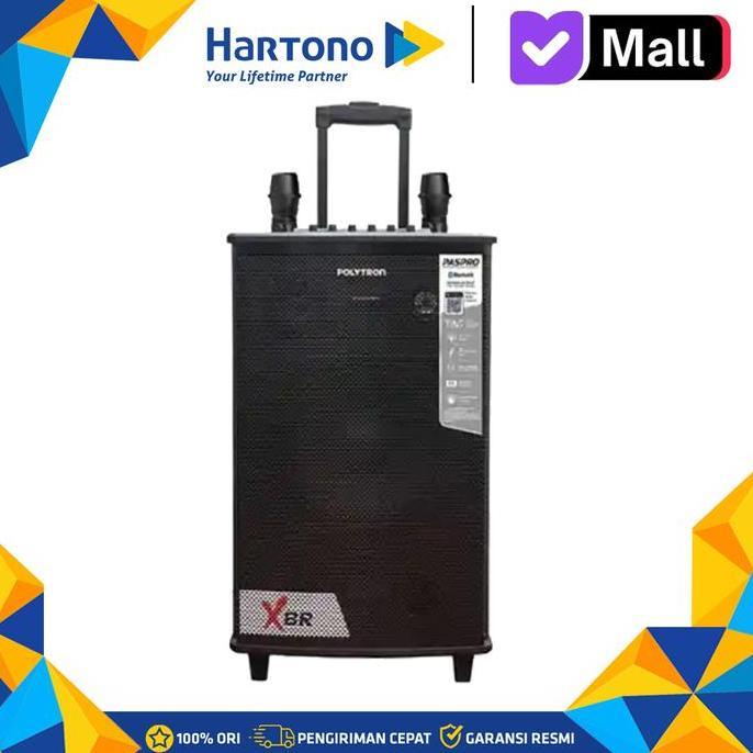 POLYTRON BLUETOOTH SPEAKER AKTIF KARAOKE PASPRO10F7 ORIGINAL DAN TERPERCAYA
