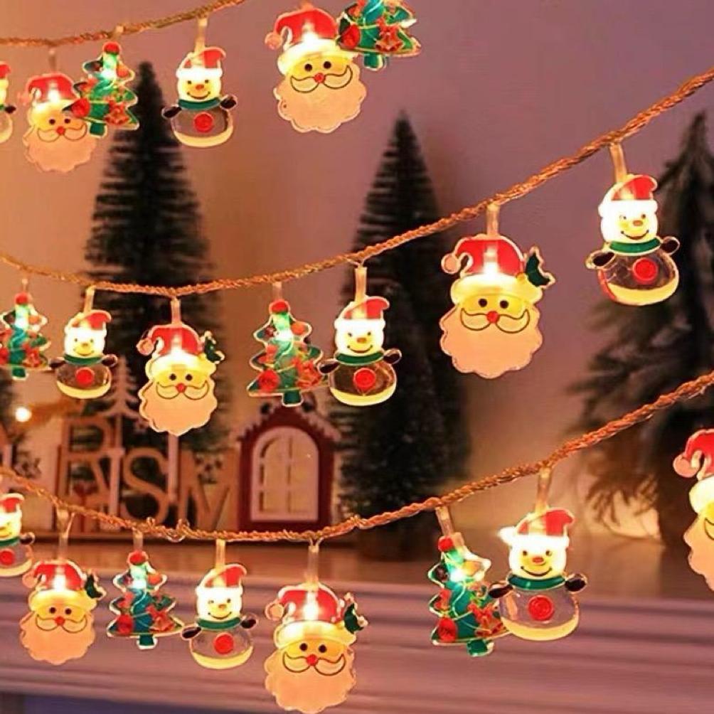 lampu LED 2 meter BATRE natal / lampu dekorasi pohon natal christmas/ lampu string natal / lampu dek