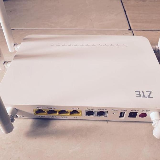 Terbaru Zte Zxhn F670 Antena 6 Gpon Ont Wireless Modem Router Best Seller Original