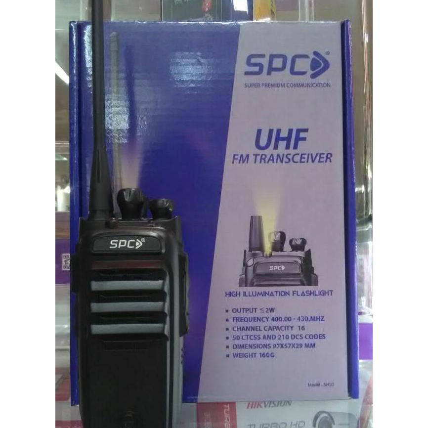 Walkie Talkie Handy Talky HT SPC SH 10 Single Band UHF 400-430 MHz Long Range Radio Profesional Ante