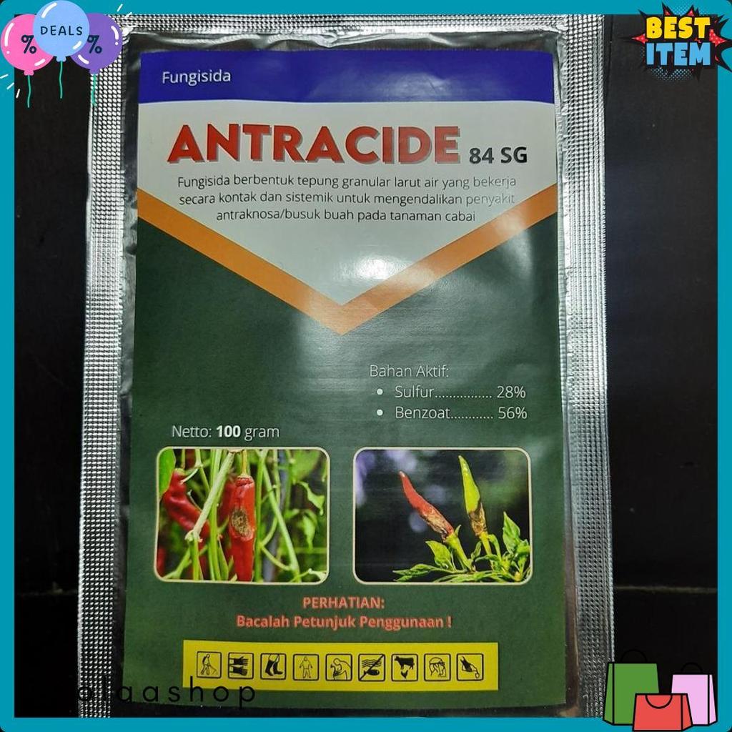 Diskon Kemerdekaan Antracide 84 Sg 100 Gram Fungisida Antraknosa / Patek / Cacar / Busuk Buah