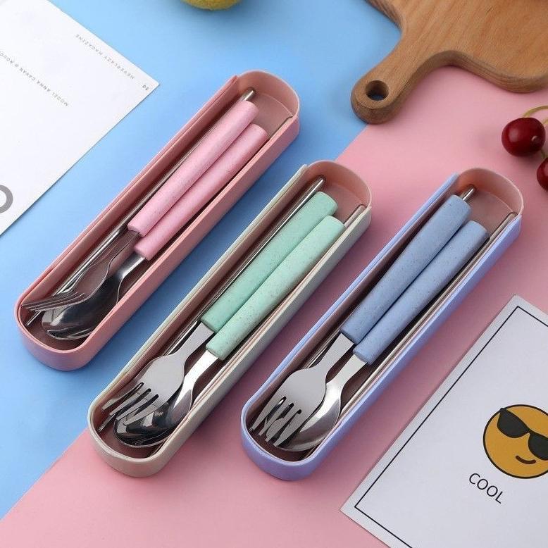 murah 100 SET SG20 Sovenir Sendok Garpu Sumpit Stainless Sovenir Pernikahan Sendok