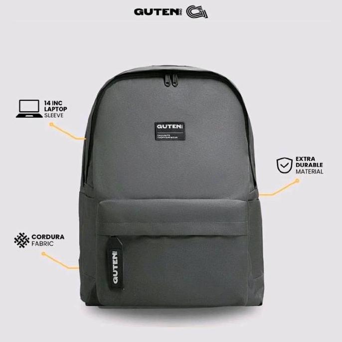 Guten Inc - Tas Ransel Backpack Cordura Bruce Grey