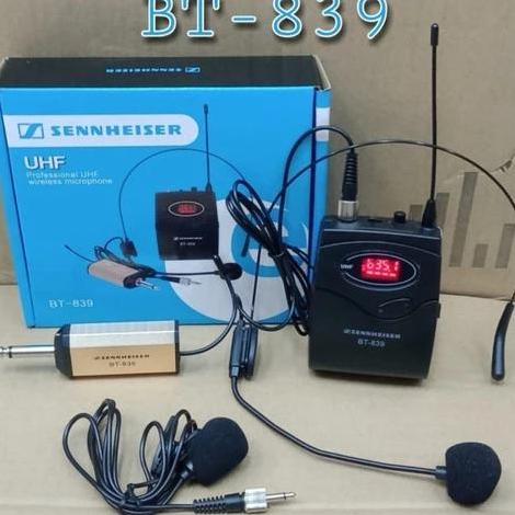 Mic Wireless Sennheiser BT 839 BT839 Headset Jepit Clip on Original