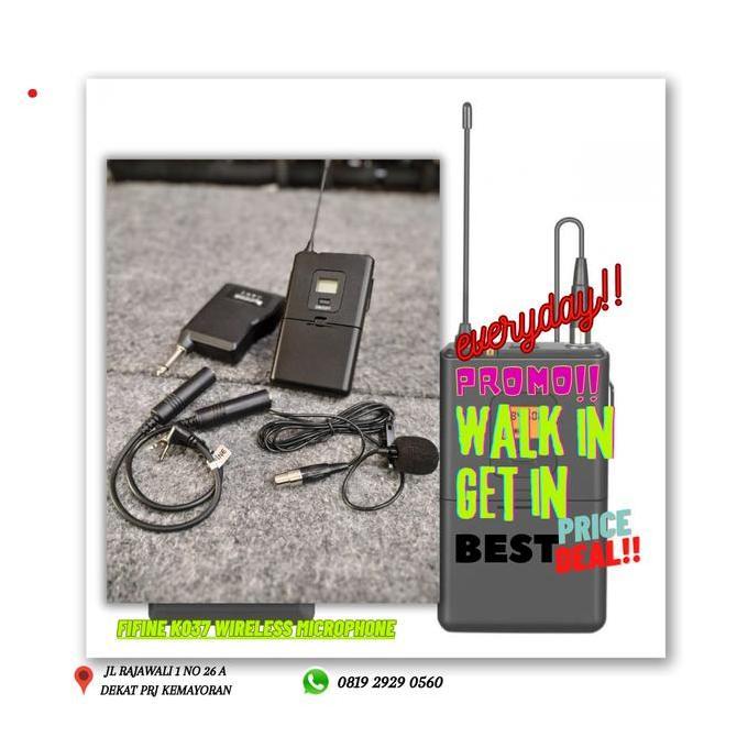 FIFINE K037 WIRELESS MIC CLIP ON BMJ Original