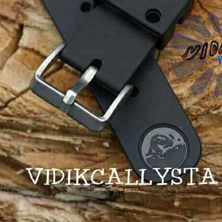 DF280>> STRAP TALI JAM SEIKO DIVER DIVERS 22 CASIO PROTREK PROMASTER HITAM