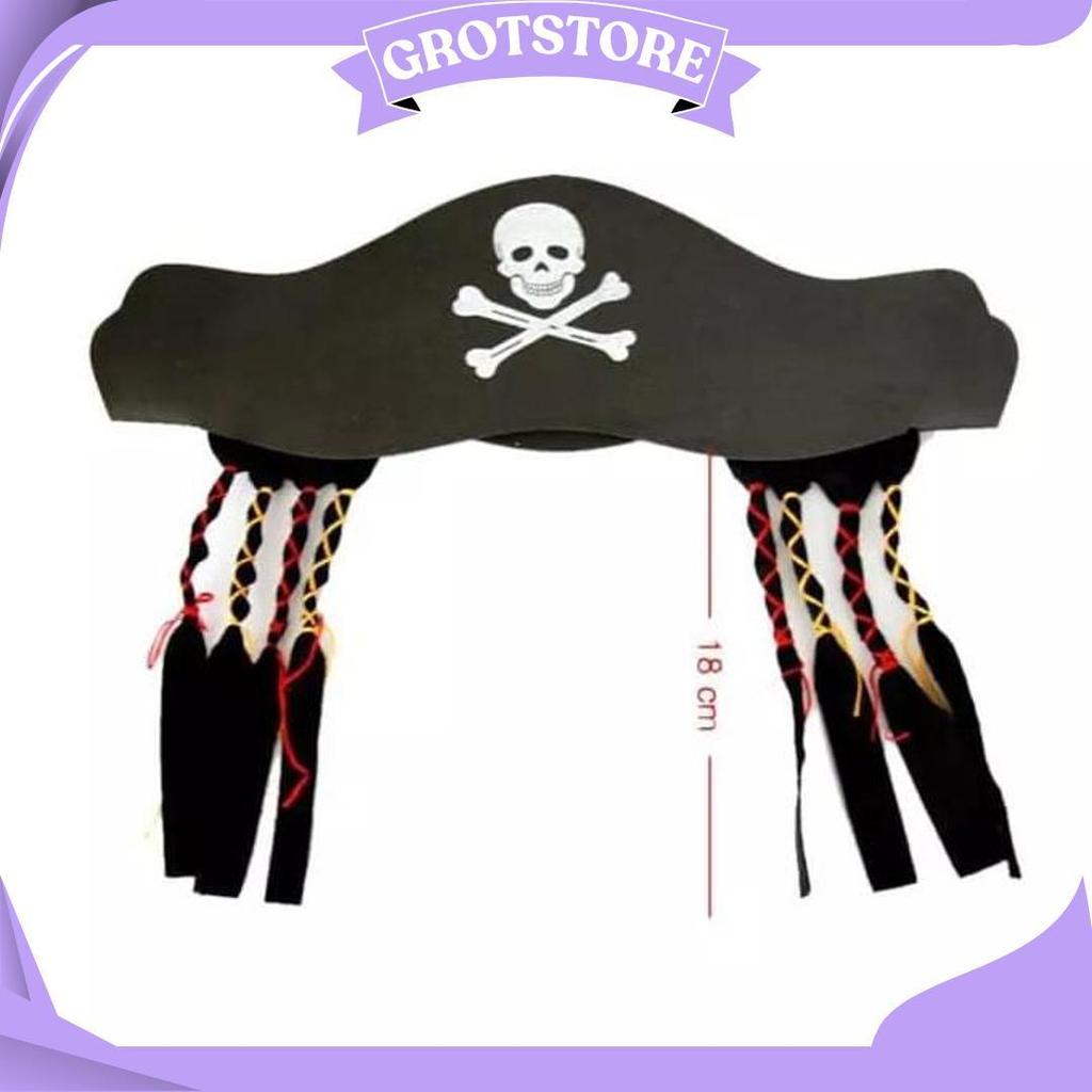 Cosplay Topi Kepang Bajak Laut Jack Sparrow Ori