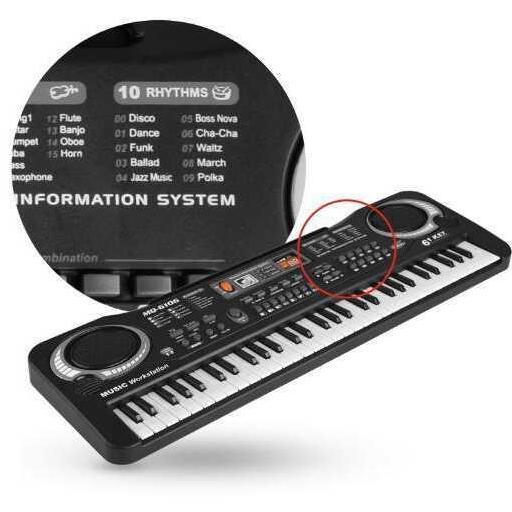 INSTAN MAINAN PIANO KEYBOARD ALAT MUSIK PLUS MIKROFON - KADO ANAK ULTAH MURAH LARIS Original