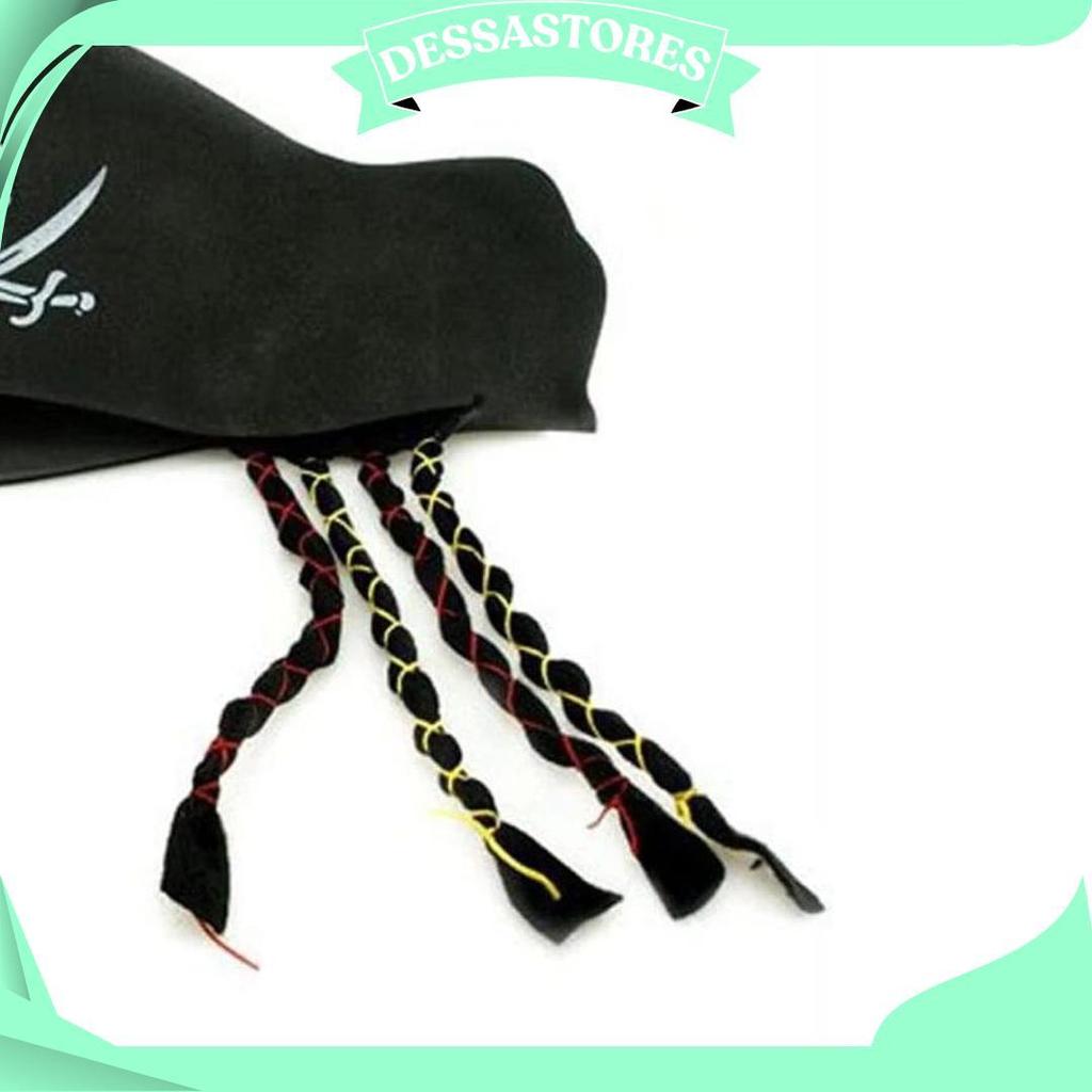 Cosplay Topi Kepang Bajak Laut Jack Sparrow Cod