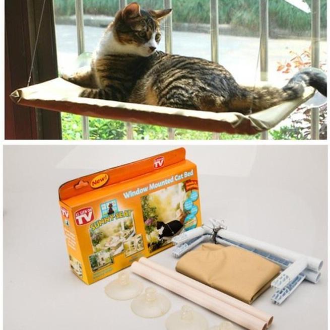 Hammock Bed Window Mounted For Pets - Hammock Jendela Untuk Kucing
