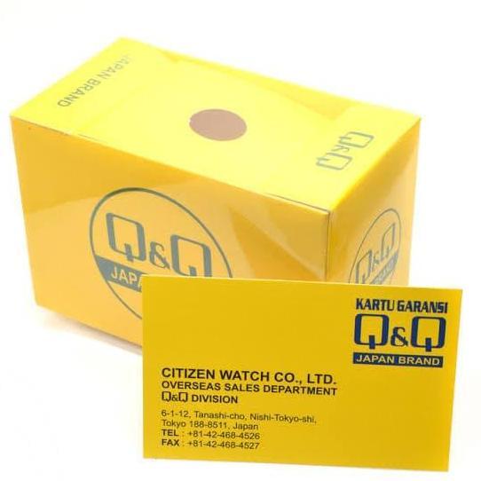 DS106 >> Q&Q QnQ QQ Analog Jam Tangan Pria Strap Kulit Q850J102Y Original