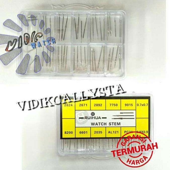 DF384>> AS BATANG MESIN PUTAR WAKTU JAM TANGAN / AS STEM JAM TANGAN PAKET