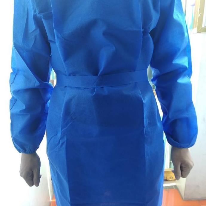 Apd Gown Apd Gaun Bahan Spoundbond Ready Biru Dan Pink